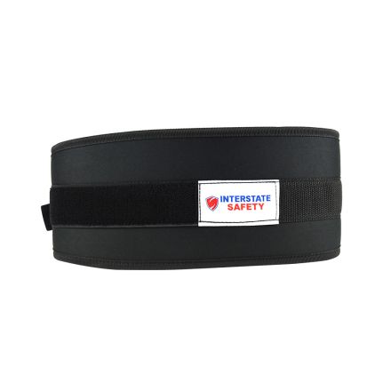 Interstate Safety 40152-M 6 Inch Weightlifting / Back Support Belt with Low Profile Torque Ring Closure and Waterproof Foam Core - Medium